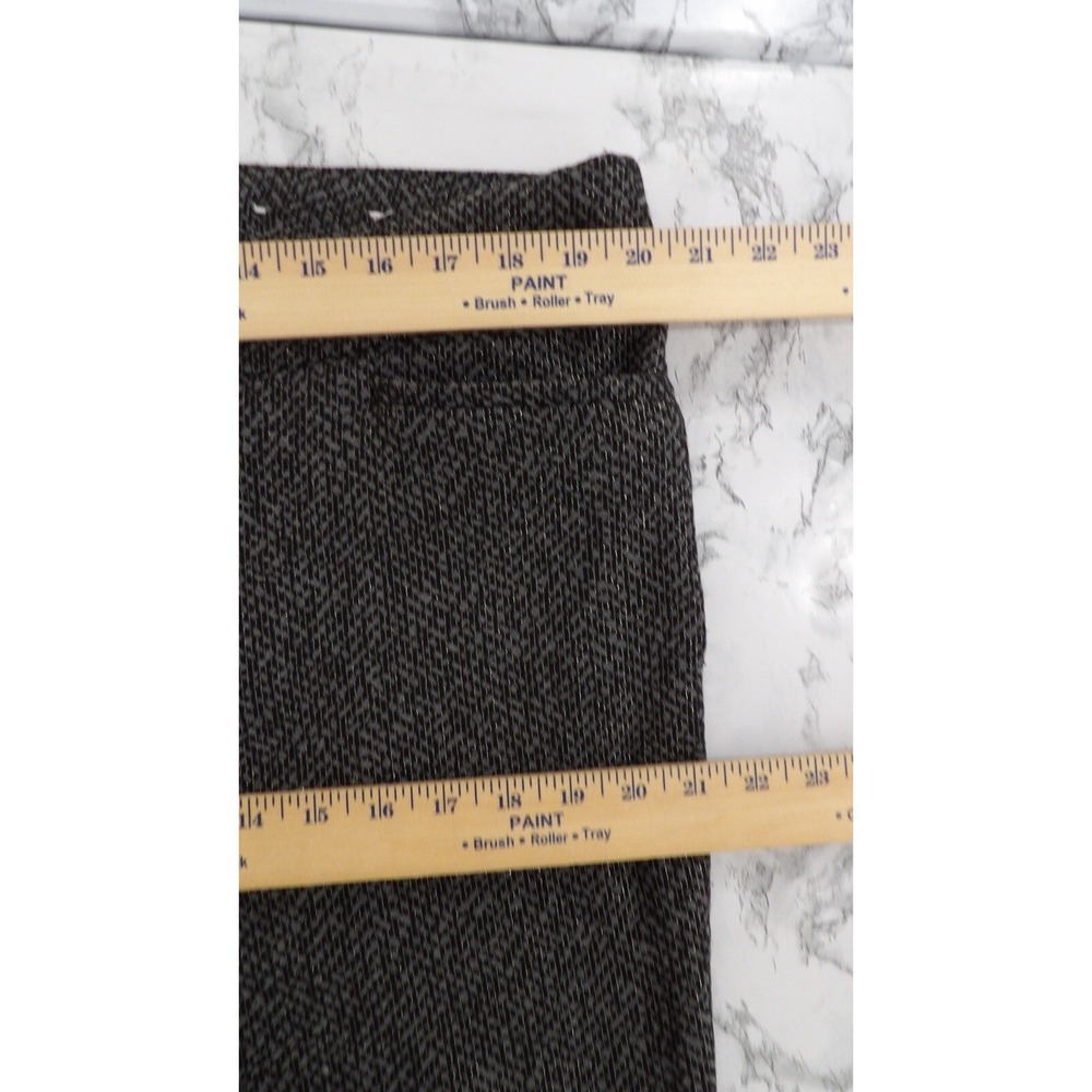 Chico's Pull On Waist Gray Black Silver Career Dress Pant Size 3.5 Tall US XL/18 - Picture 5 of 14